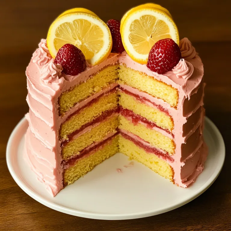 Irresistible Strawberry Lemonade Cake Recipe for Summer Bliss