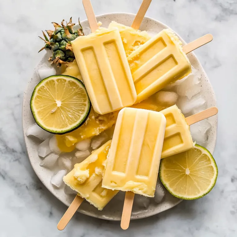 Refreshing Piña Colada Popsicles for Ultimate Summer Bliss