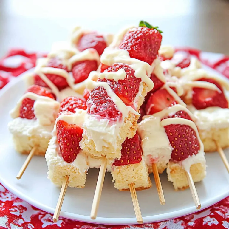 Irresistible Strawberry Shortcake Kabobs for Summer Fun