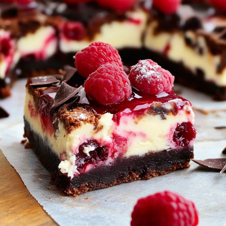 Indulgent Raspberry Cheesecake Brownies Recipe to Savor