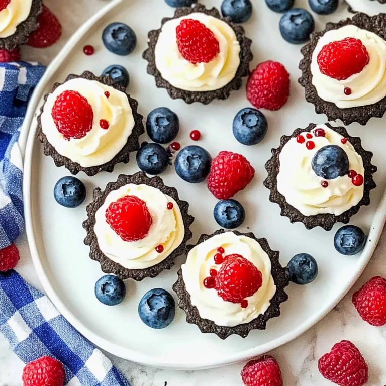 Irresistible Red, White, and Blue Mini Oreo Pies Recipe