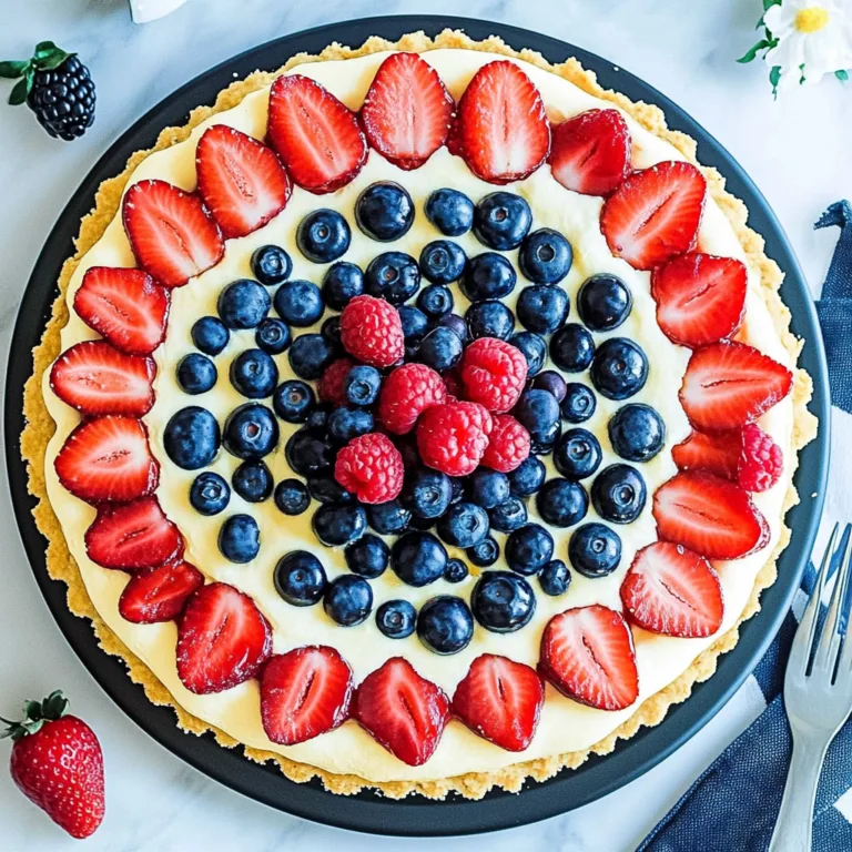 Irresistible Red, White, and Blue Fruit Pizza Recipe
