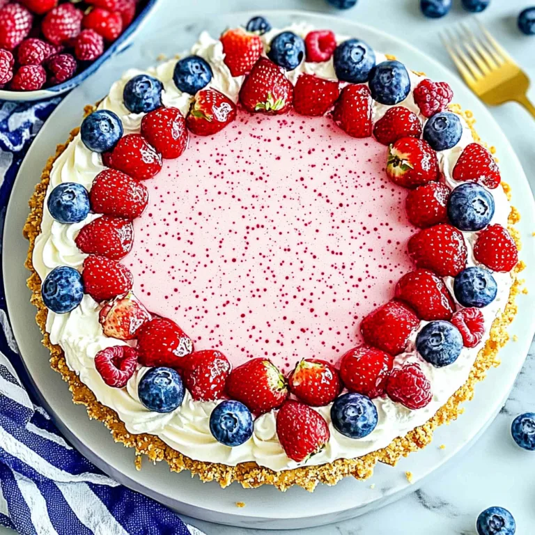 Delightful No-Bake 4th of July Jello Cream Pie Recipe