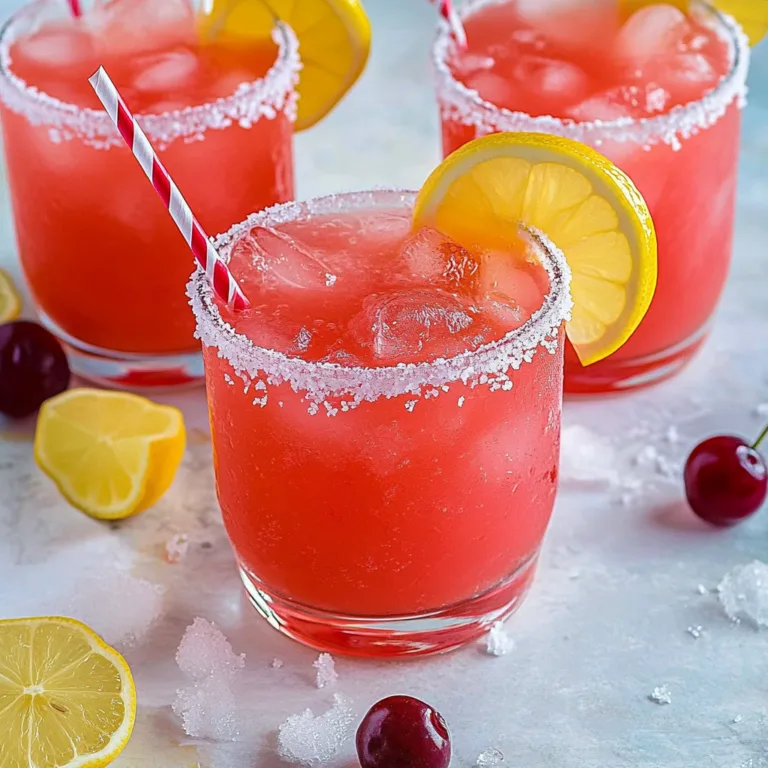 Refreshing Cherry Lemonade Margaritas Recipe for Summer Bliss