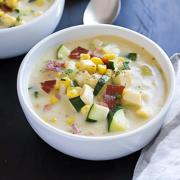 Delicious Summer Corn and Zucchini Chowder Recipe