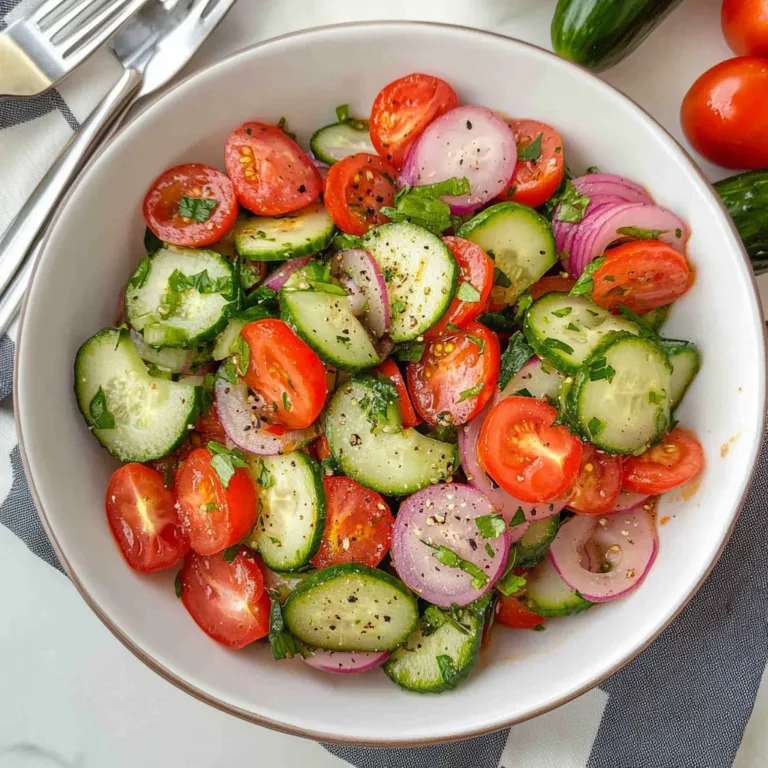 Refreshing Cucumber Tomato Salad Recipe for Summer Fun