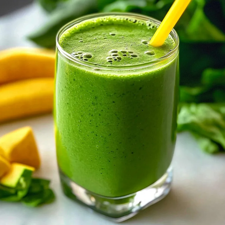 Energizing Green Smoothie Recipe for a Fresh Start