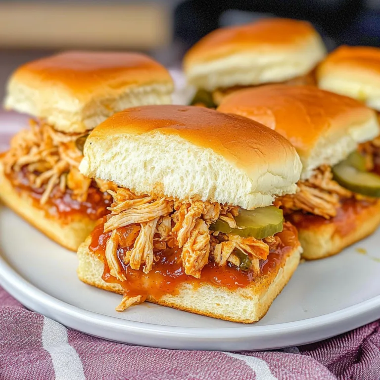 Irresistible BBQ Chicken Sliders Recipe for Ultimate Flavor
