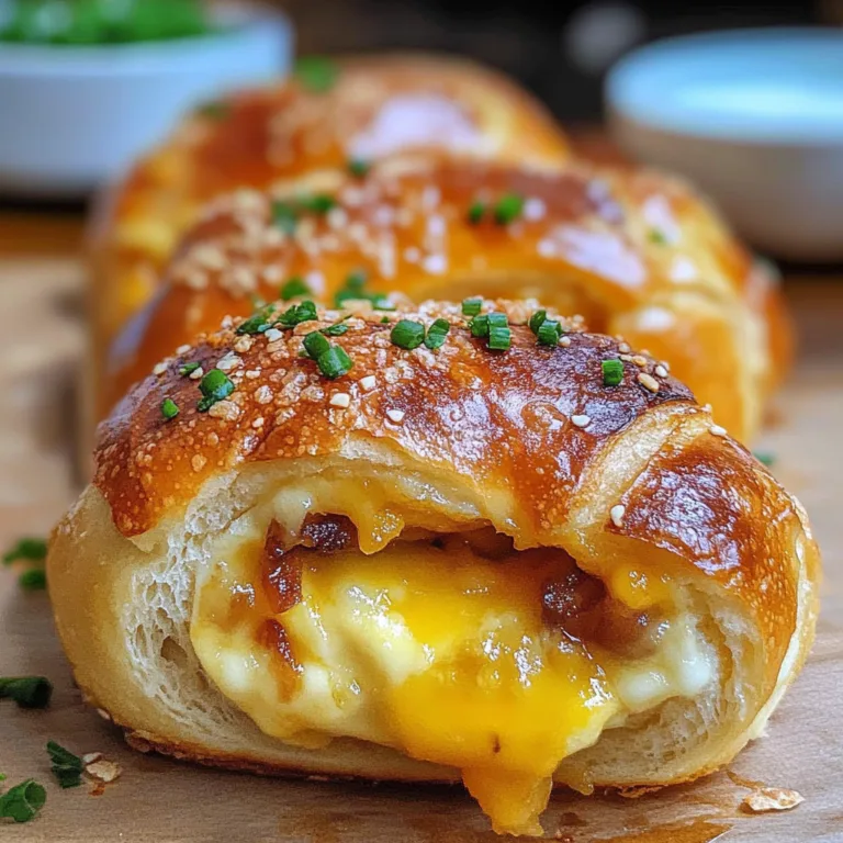 Irresistible Stuffed Breakfast Pretzel Rolls Recipe