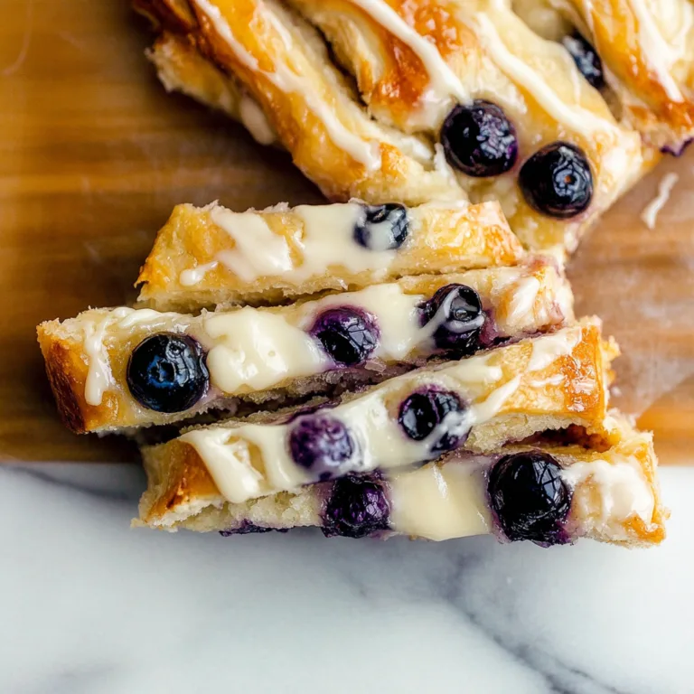 Irresistible Blueberry Cream Cheese Pastry Braid Recipe