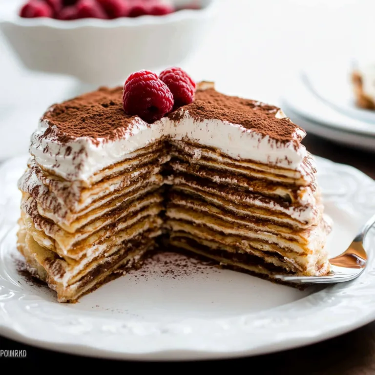 Indulge in Tiramisu Crepe Cake: A Decadent Delight