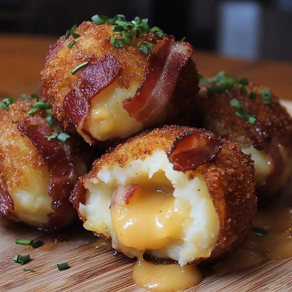 Recipe preparation for Mashed Potato Bacon Bombs