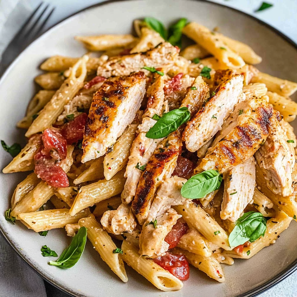 Recipe preparation for Chicken Penne Pasta