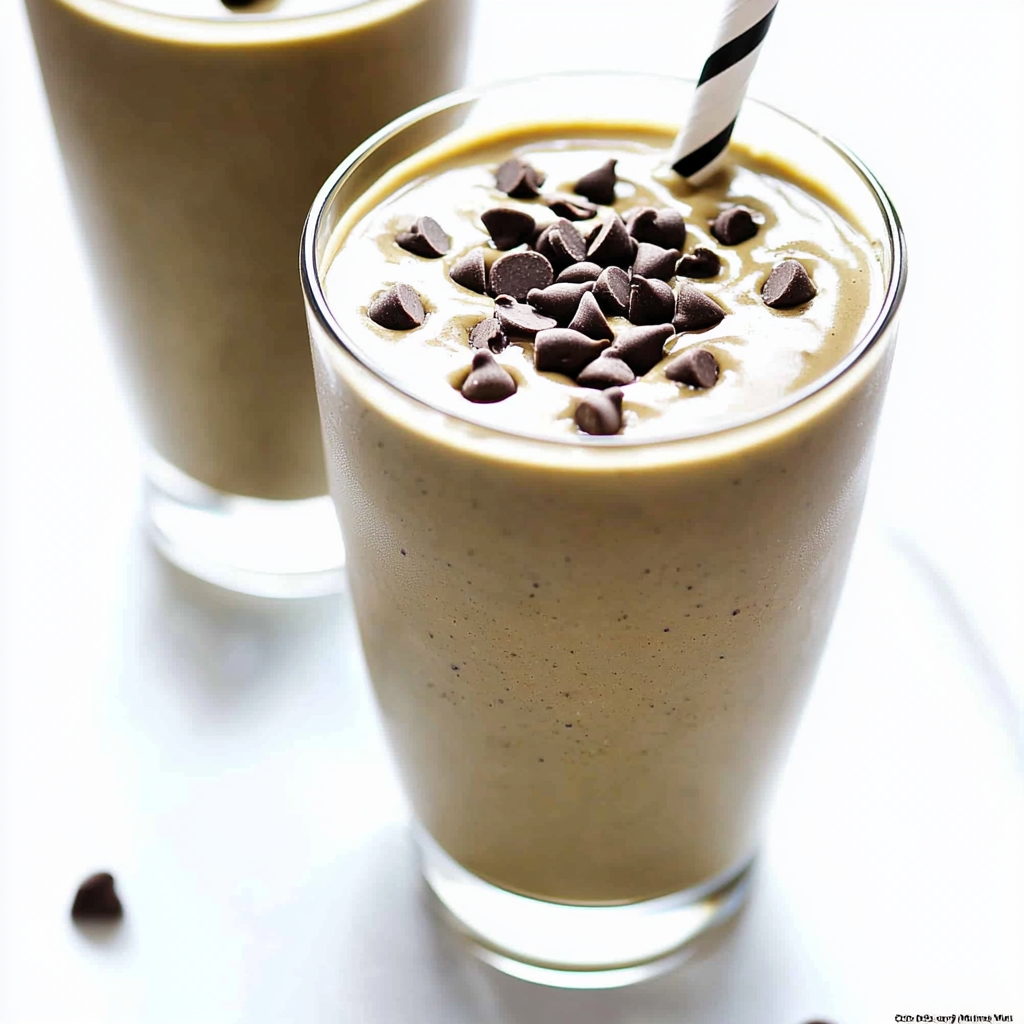 Recipe preparation for Chocolate Peanut Butter Green Smoothie