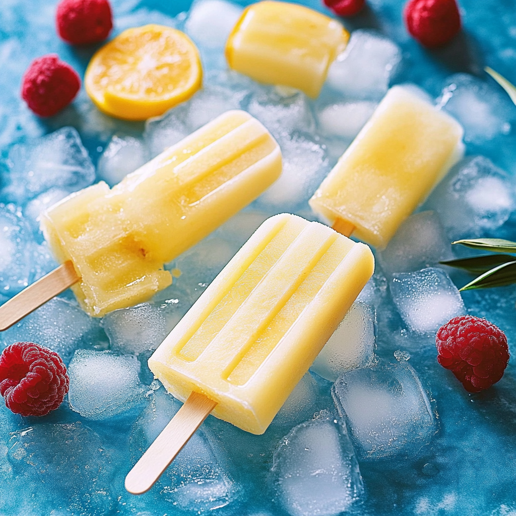Recipe preparation for Piña Colada Popsicles