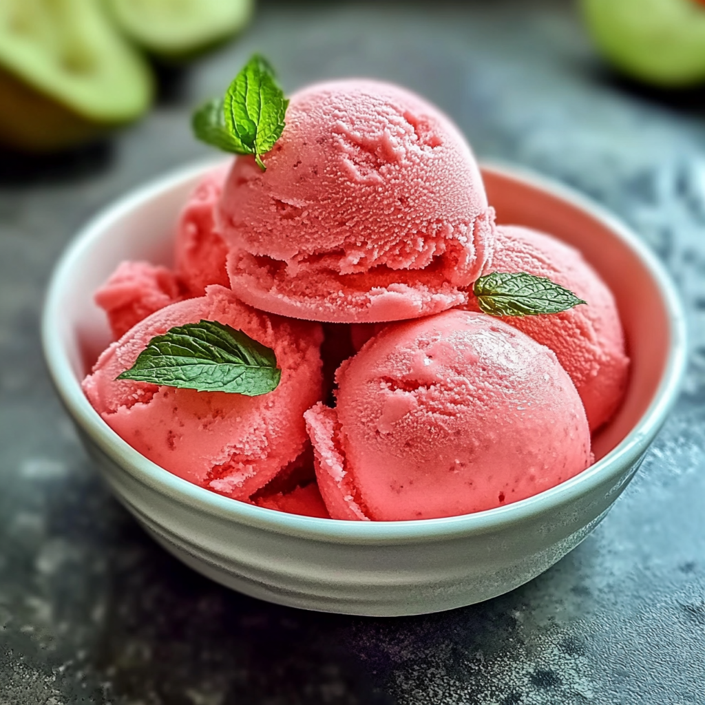 Recipe preparation for Watermelon Sorbet