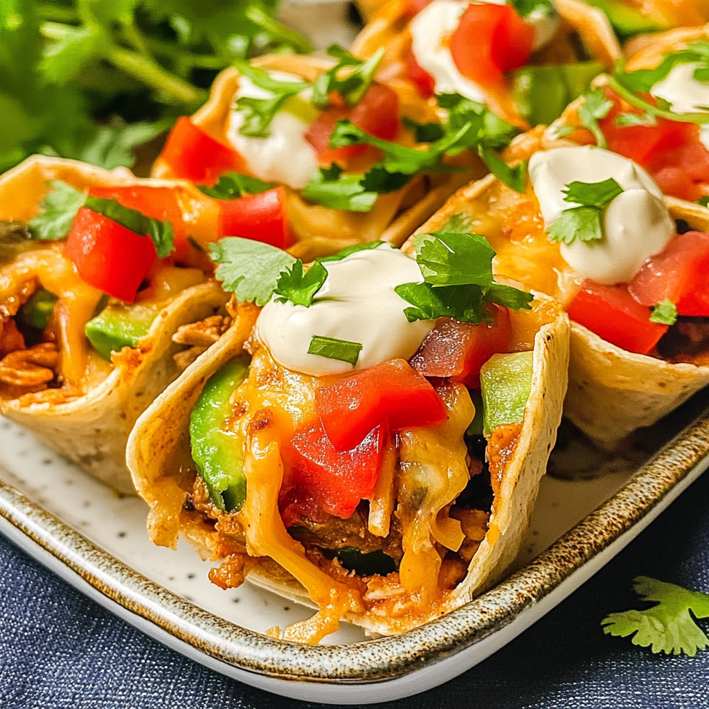 Recipe preparation for Enchilada Cups