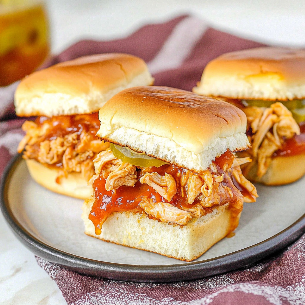 Recipe preparation for BBQ Chicken Sliders