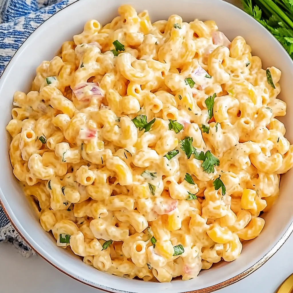 Recipe preparation for Hawaiian Macaroni Salad