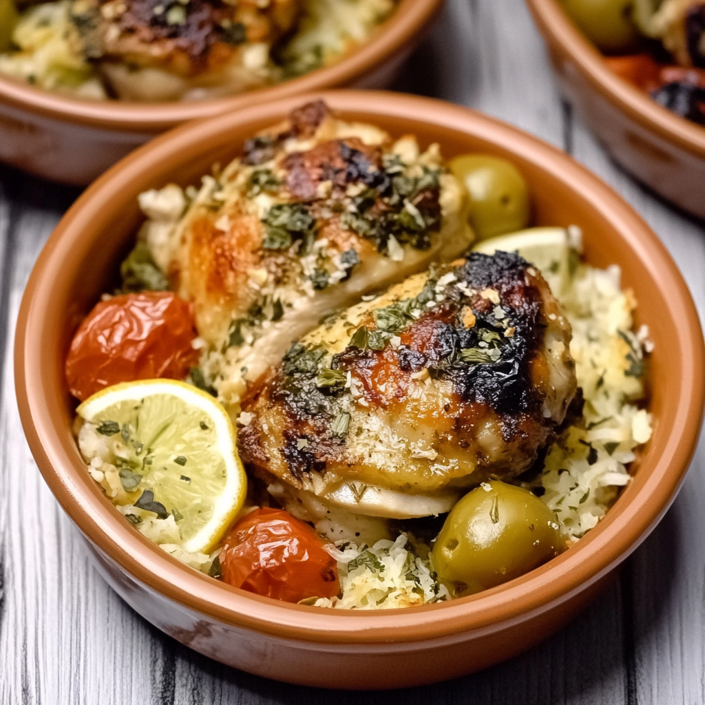 Recipe preparation for Sheet Pan Sheet Pan Lemon Herb ChickenHerb Chicken