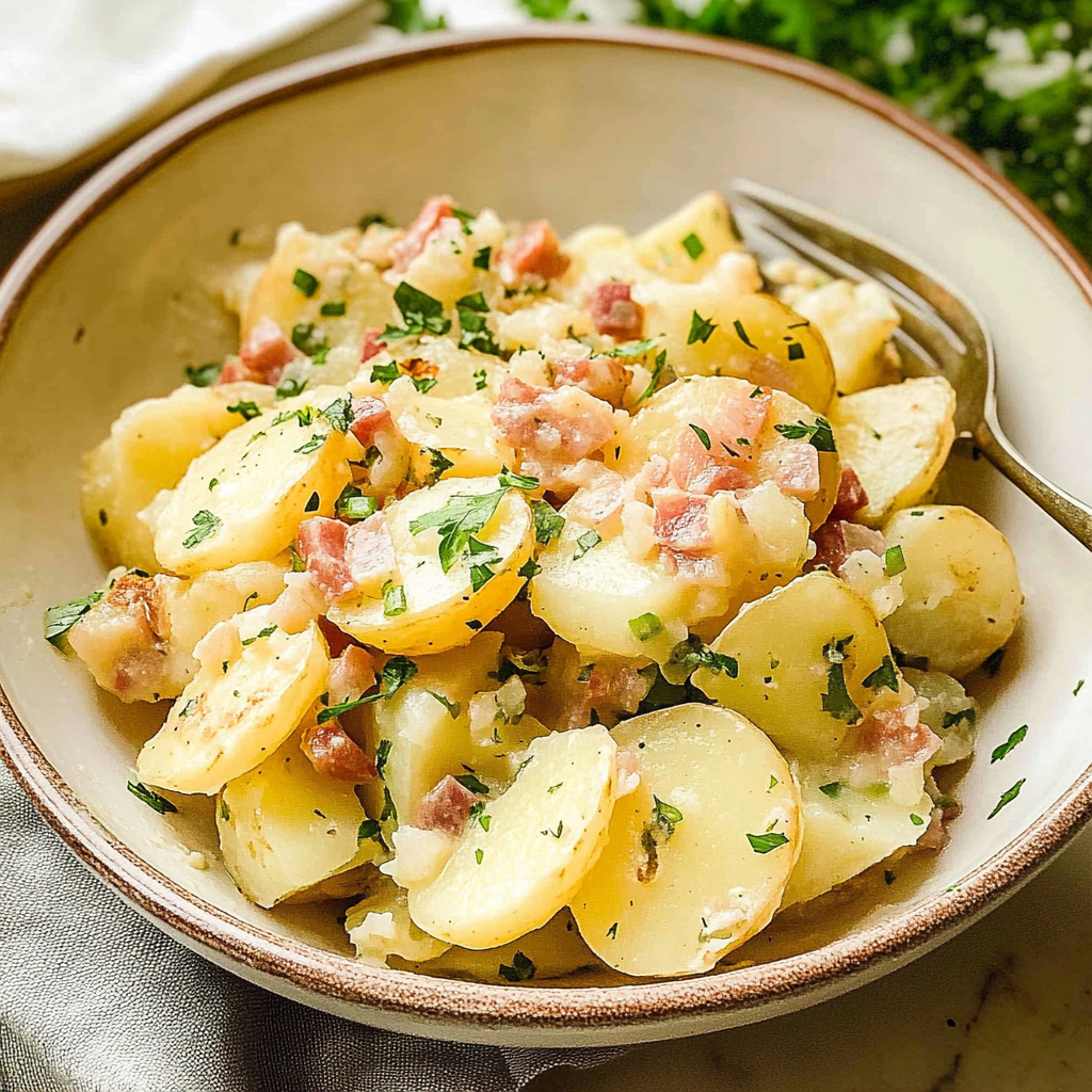 Recipe preparation for German Potato Salad
