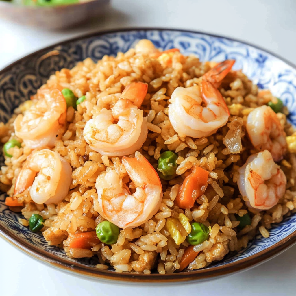 Recipe preparation for Shrimp Fried Rice