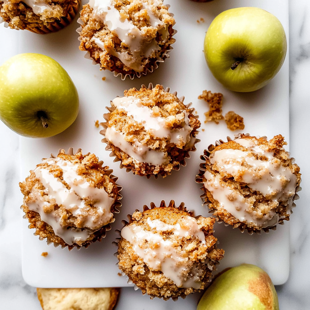 Recipe preparation for Apple Cinnamon Crumb Muffins