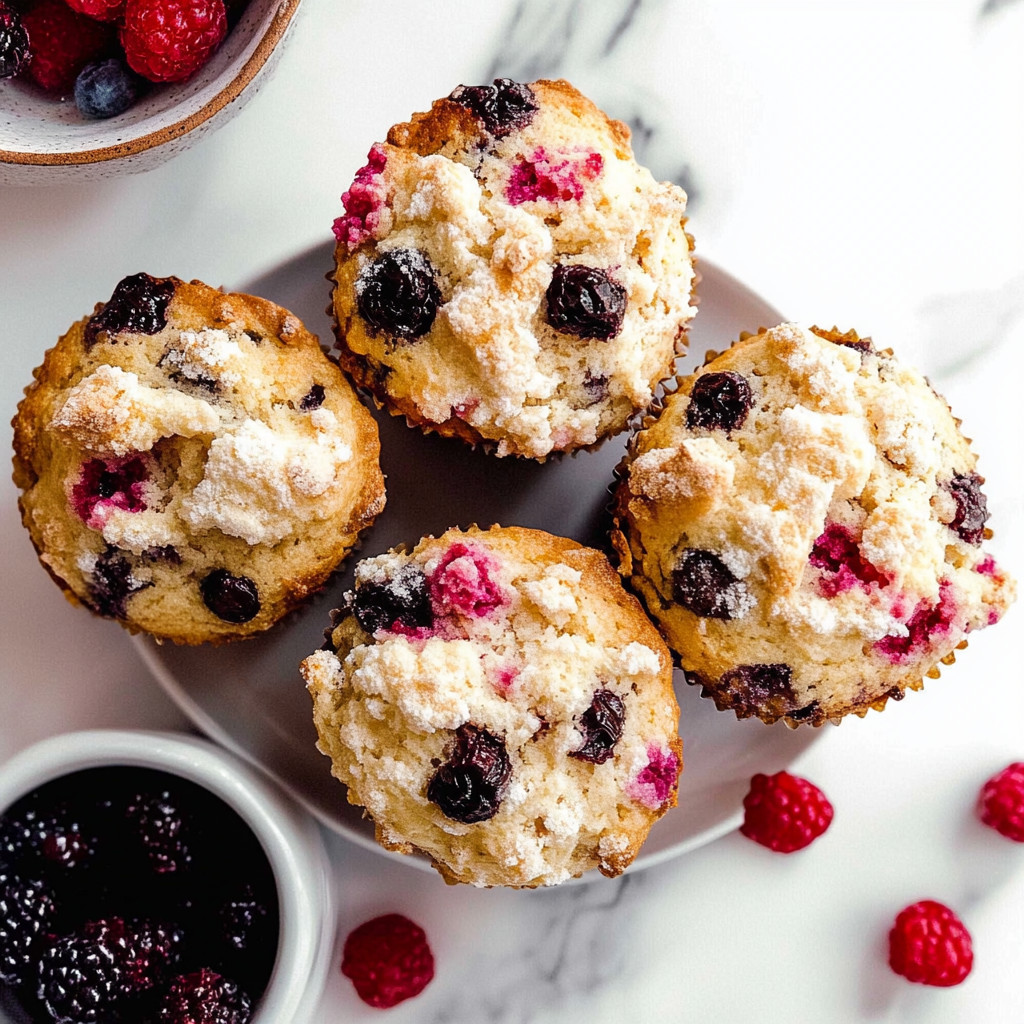 Recipe preparation for Jumbo Raspberry Chocolate Chip Muffins