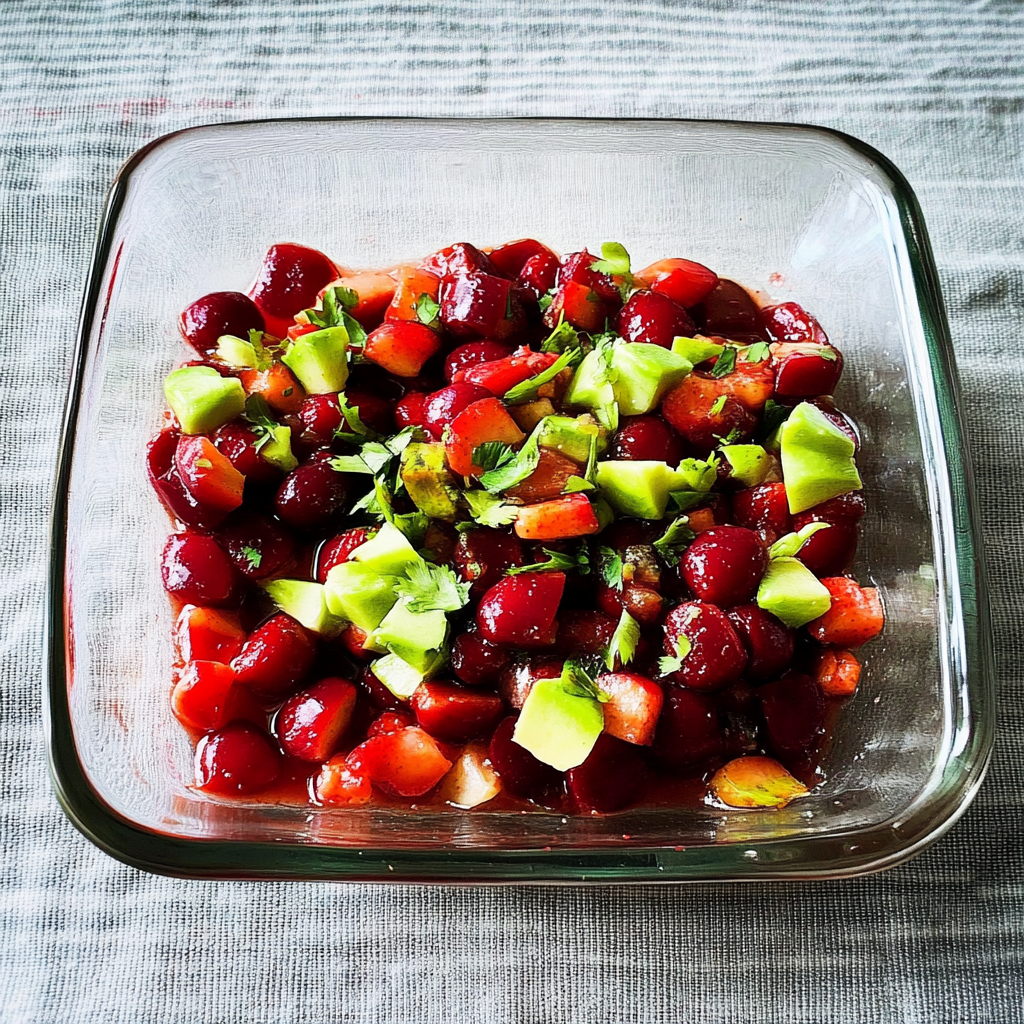 Recipe preparation for Cherry salsa recipe