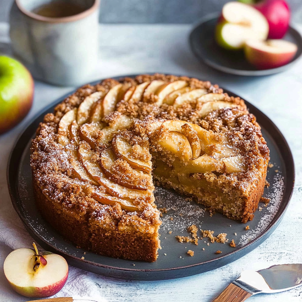 Recipe preparation for Vegan Apple Cake
