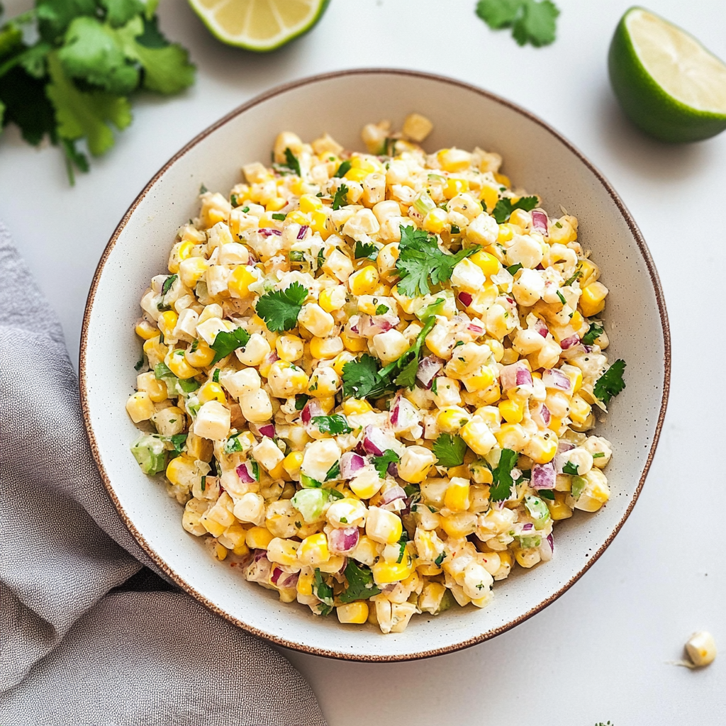 Recipe preparation for Mexican Corn Salad