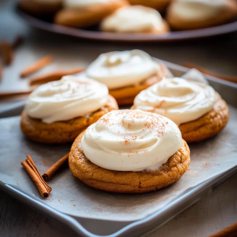 Irresistible Pumpkin Cookies with Cream Cheese Frosting