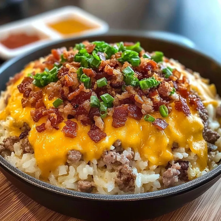 Irresistible Bacon Cheeseburger Rice Skillet Recipe