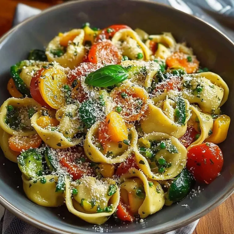 Delightful Tortellini Summer Veggies Plate Recipe