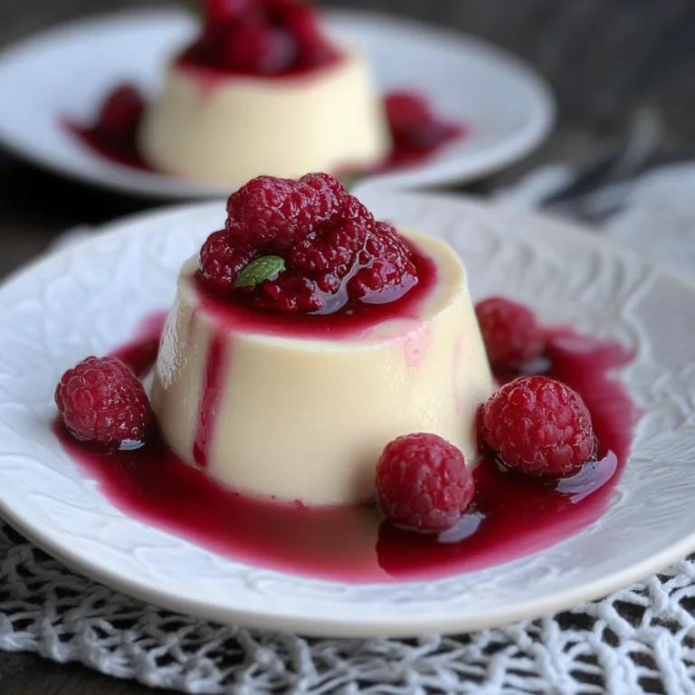Decadent White Chocolate and Raspberry Panna Cotta Recipe