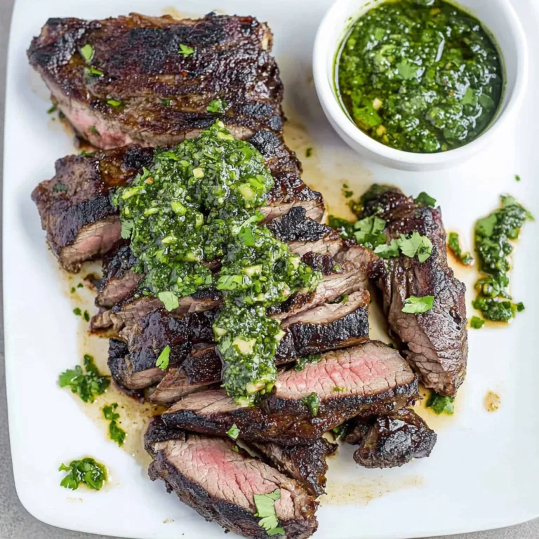 Flavor-Packed Skirt Steak with Chimichurri Recipe