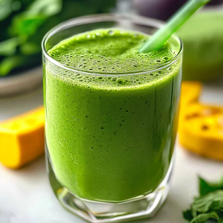 Energizing Green Smoothie Recipe for a Vibrant Morning