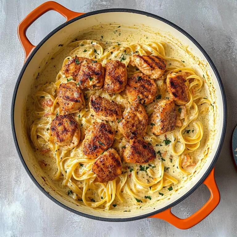 Creamy Alfredo Pasta with Chicken and Shrimp Delight
