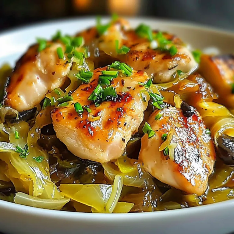 Delicious Sautéed Garlic Cabbage Chicken Recipe