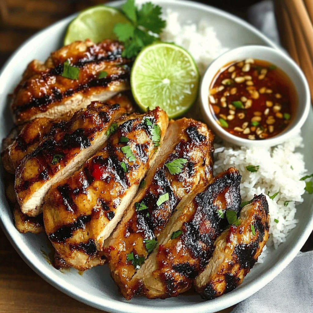 Recipe preparation for Sweet Chili Chicken Grilled