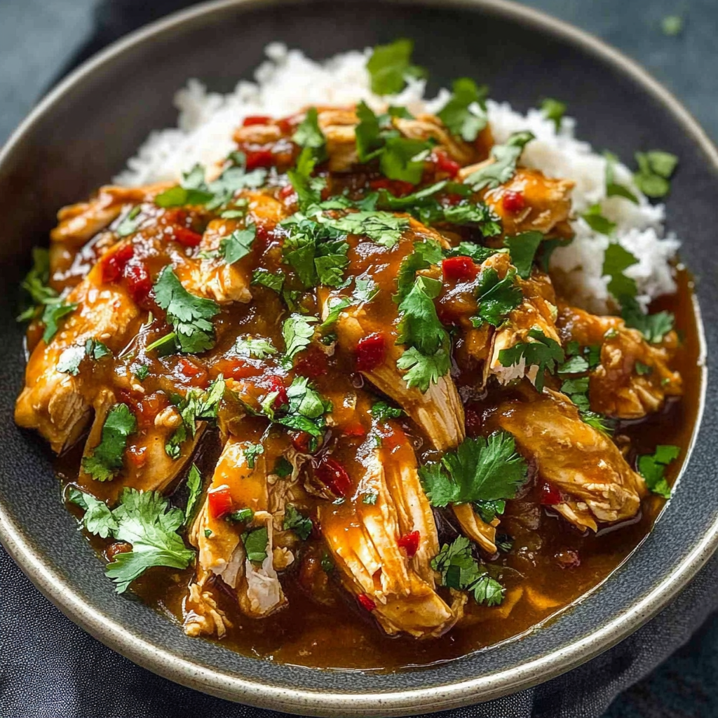 Recipe preparation for Slow Cooker Sweet Chili Chicken