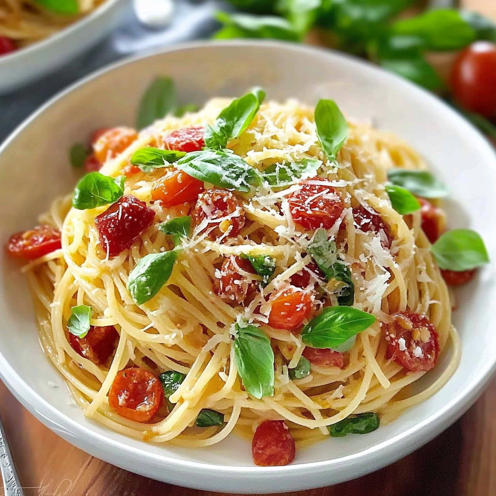 Recipe preparation for 30-Minute Gluten-Free Summer Spaghetti