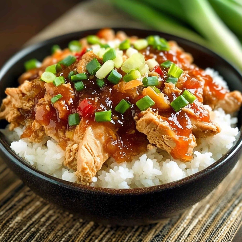 Recipe preparation for Crockpot Hawaiian Chicken Flavor