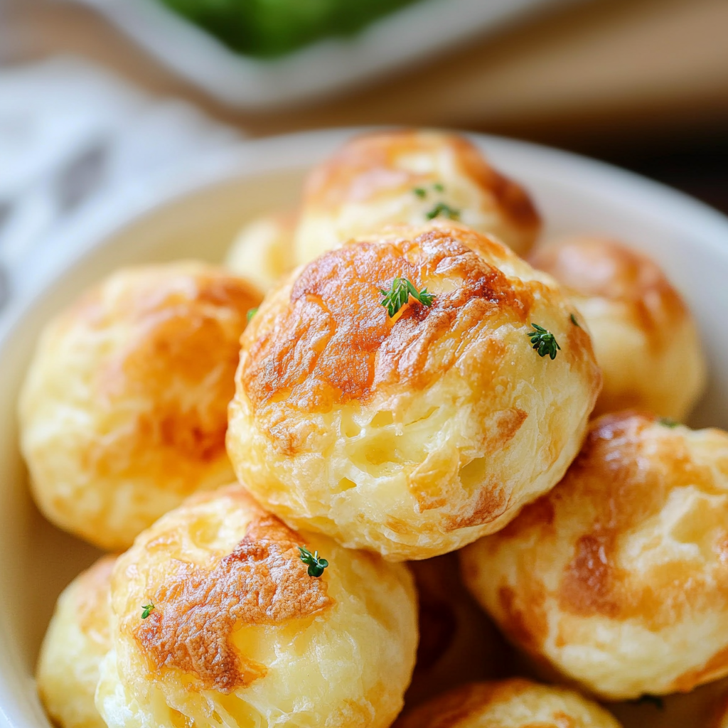 Recipe preparation for Homemade Cheese Puffs