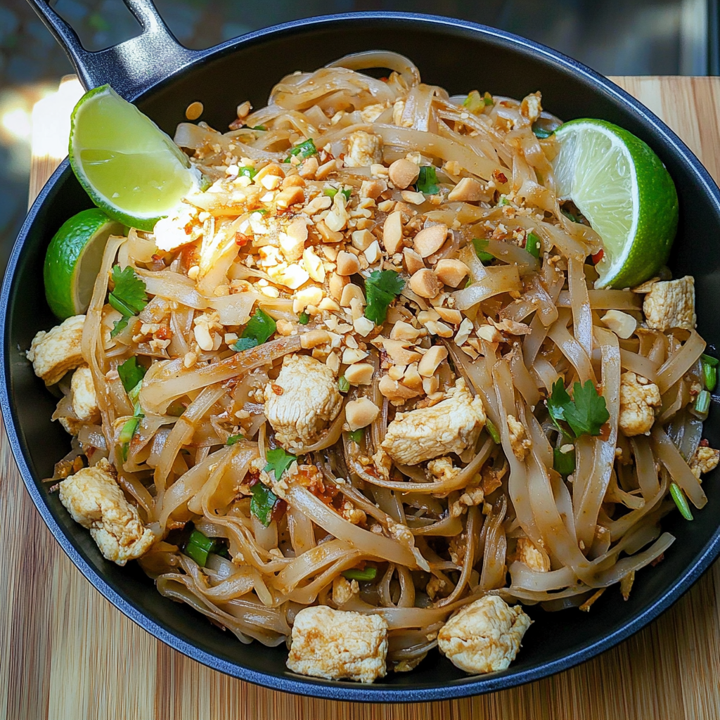 Recipe preparation for Chicken Pad Thai Recipe
