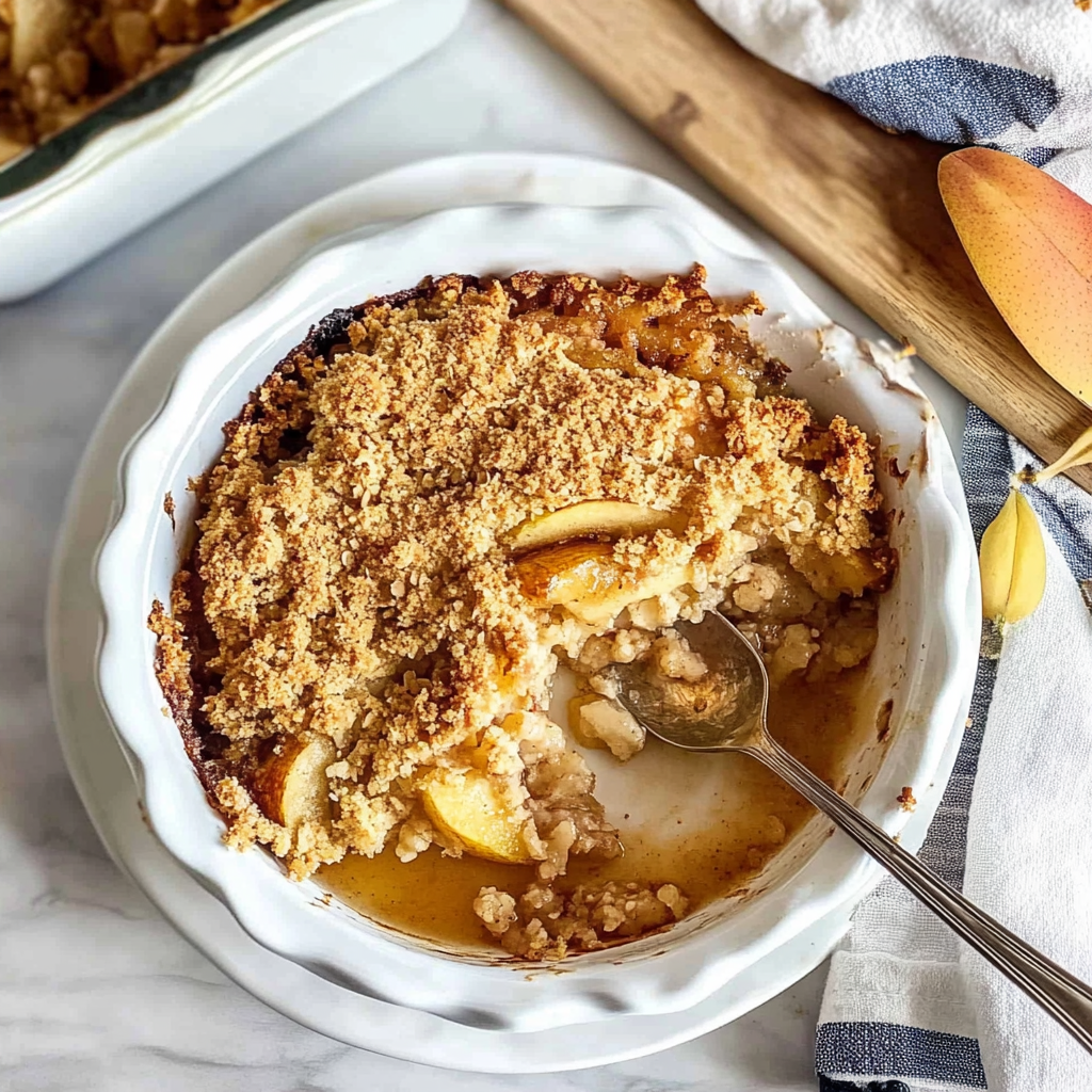 Recipe preparation for Apple Crumble