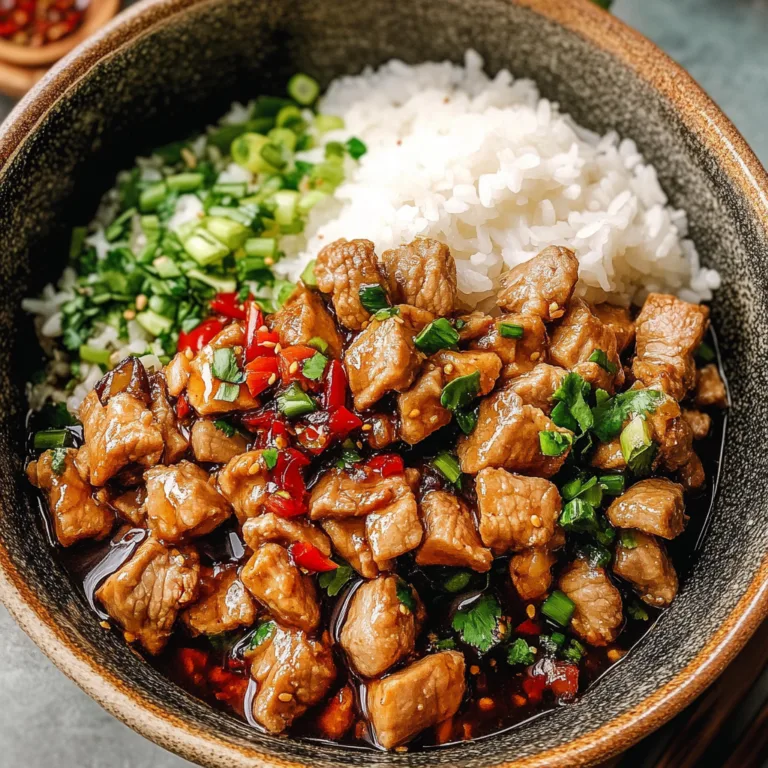 Irresistible Honey Garlic Pork Rice Bowl Recipe Delight