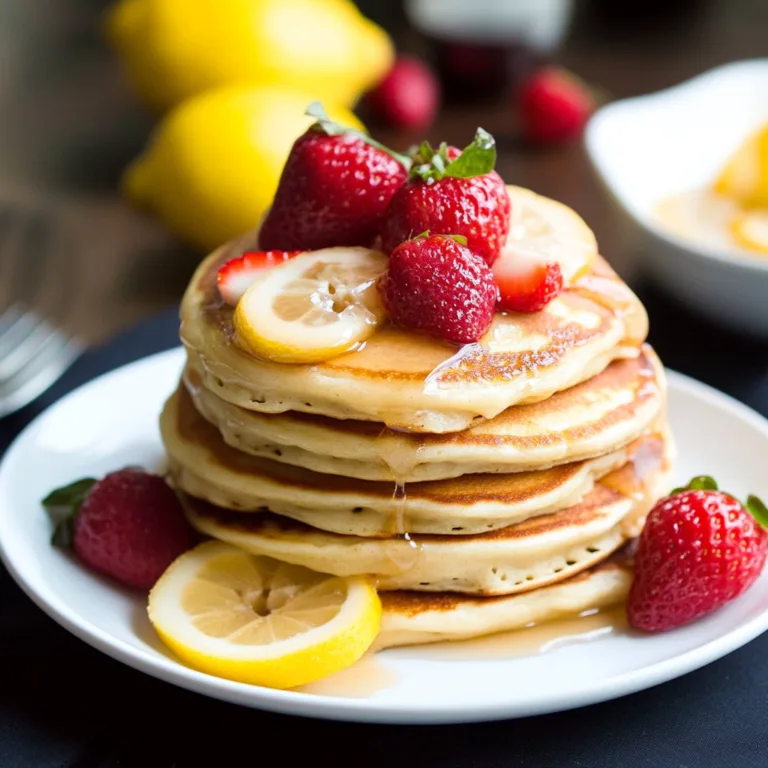 Fluffy Lemon Greek Yogurt Pancakes for a Zesty Breakfast