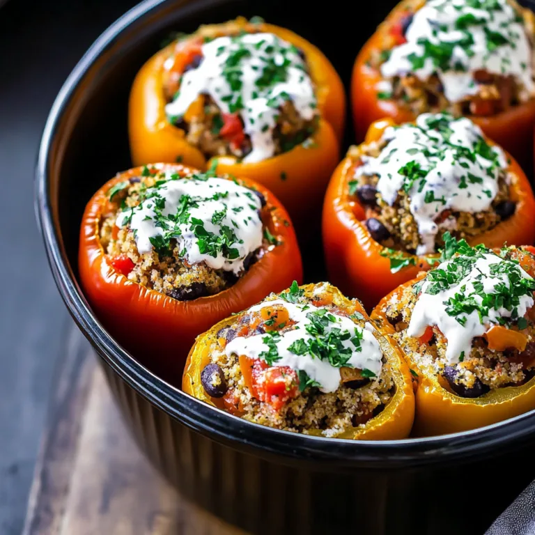 Irresistible Slow Cooker Stuffed Peppers Recipe Delight