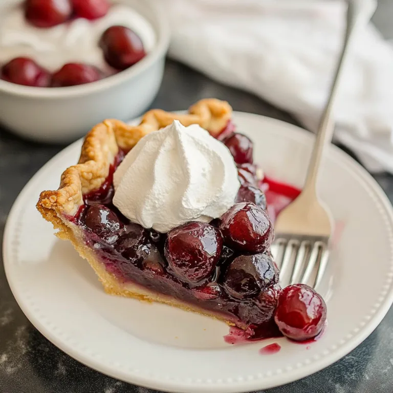 Irresistible Cherry Pie Recipe for Sweet Nostalgia